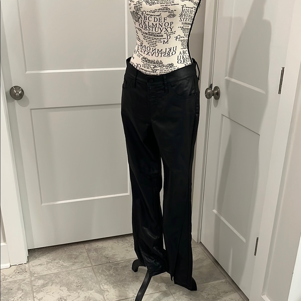 Express Black faux Leather Pants